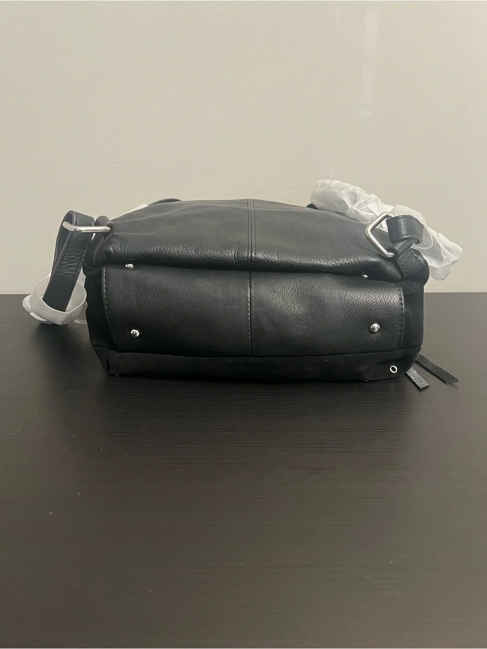 NEW Aimee Kestenberg Bali Novelty Backpack w/ Eyelets Black Suede Leather NWT